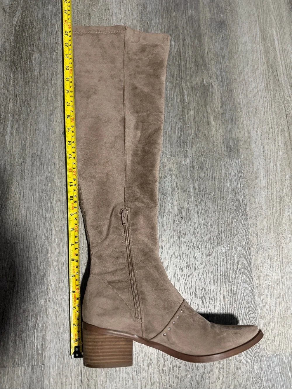 Report Women's Zaria Over The Knee Boot Taupe Size